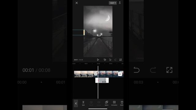 Colour Palette Before and After Color Grade Video Transition Tutorial In Mobile