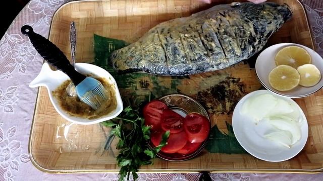 Карп запеченный в духовке!/Рецепт и эстафета от любимого блогера?Karpfen im Ofen!