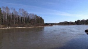 Река Чусовая Окрестности Мартьяново 23 апреля 2022  HD