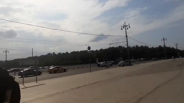 Москва. Прогулка по смотровой площадке на Воробьевых горах
