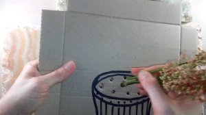 Делаем поделку вазу с живыми цветами. Творчество на природе / Рисунок/раскраска для детей