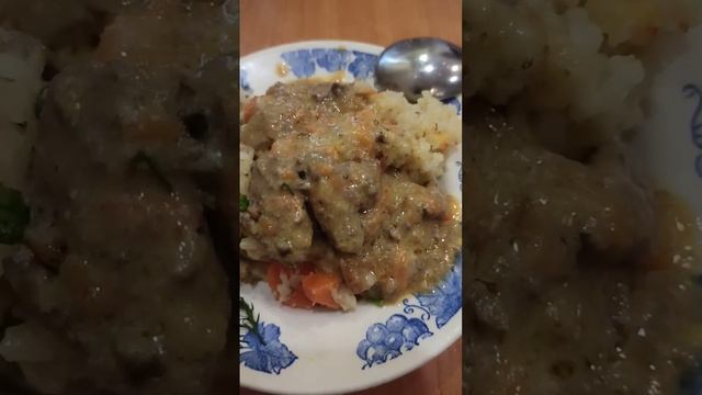 ОЧЕНЬ ВКУСНЫЙ И СЫТНЫЙ ПП ОБЕД В ПАНСИОНАТЕ || БУРЫЙ РИС С ОВОЩАМИ И МЯСОМ