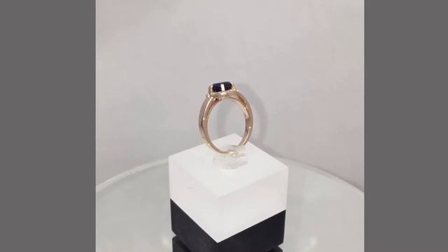 Золотое кольцо с синим сапфиром смотреть онлайн