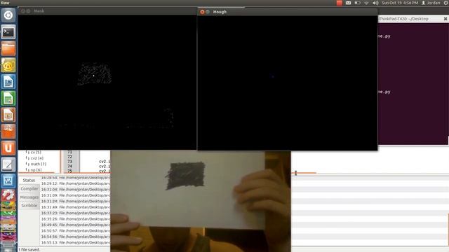 OpenCV filter and center point detection