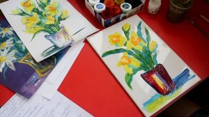 Мастер-класс по рисованию в технике  монотипия «Цветы». Урок 1.