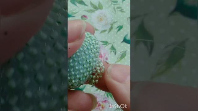 Динозаврик амигуруми из бисера(3 ч. Туловище)
