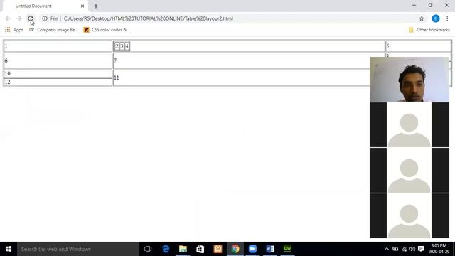 Web Development | Html #9 | Hyperlink | table tag example and anchor example