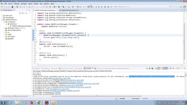 WebDriverManager for management of Selenium WebDriver binaries смотреть онлайн