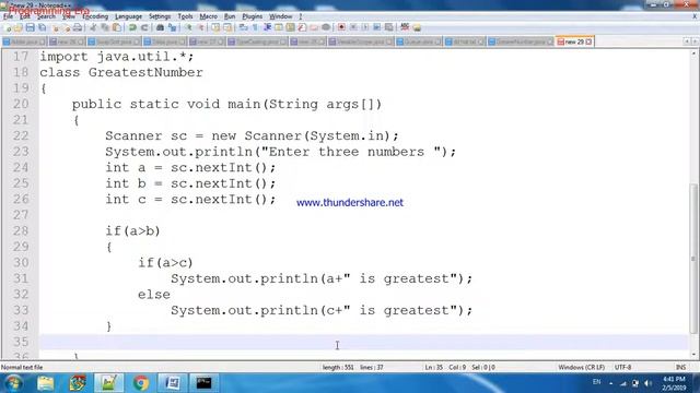 Greatest Number by Nested If Else in java Programming