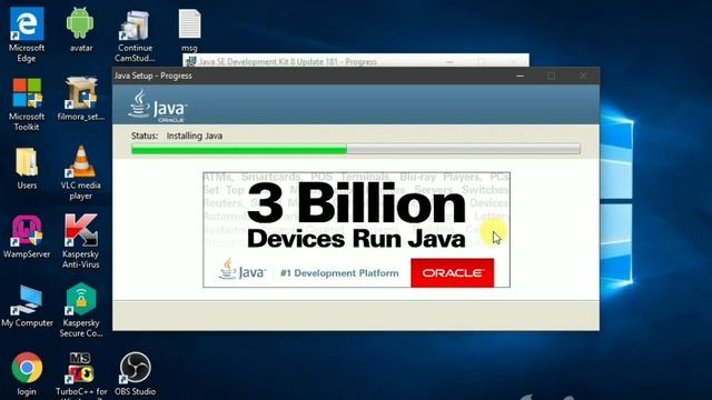 How to download & install JDK 8 on windows 10 32bit/64bit смотреть онлайн