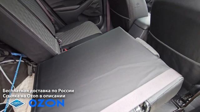 Чехлы на Киа Селтос. Авточехлы Автопилот для Kia Seltos. Экокожа ромб, черный + темно-серый ромб. смотреть онлайн