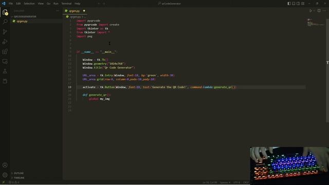 No Sound Programming - QR Code Generator App Python