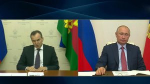Владимир Путин провел рабочую встречу с губернатором Краснодарского края Вениамином Кондратьевым