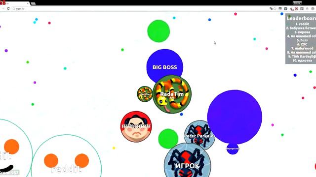 Agar.io КАК ВЫЙТИ В ТОП №1(Первое 1 место). Геймплей. Агарио смотреть онлайн