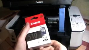 Устанавливаем новые картриджи в струйный принтер МФУ Canon MP250