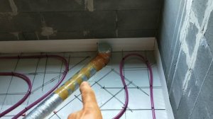 Залил стяжку теплого пола первого этажа в одиночку