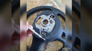 как снять руль на фольксваген поло