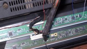 Led tv panel repairing  bypass method with another T-con.