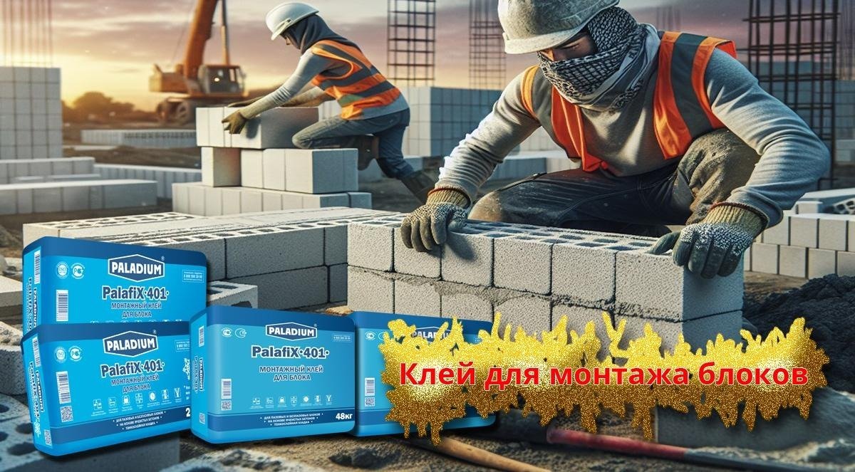 Клей для монтажа блоков