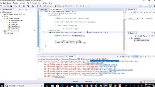 Selenium WebDriver with Java Troubleshooting errors on browser invocation смотреть онлайн
