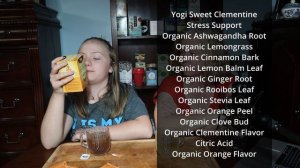 We Try Yogi Sweet Clementine Stress Support Herbal Tea