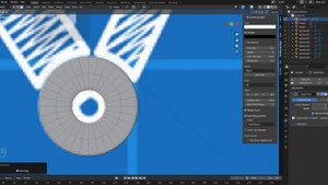 Как уменьшить внутренний диаметр в Blender