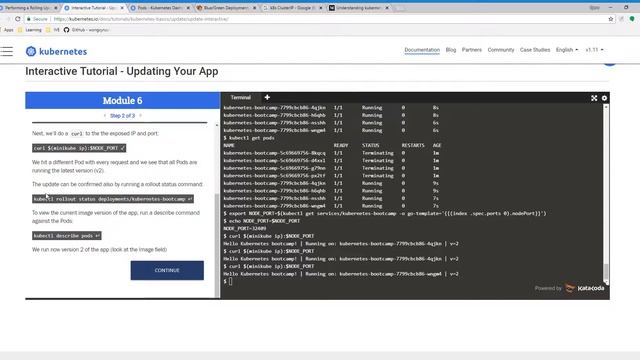 06 Performing a Rolling Update смотреть онлайн