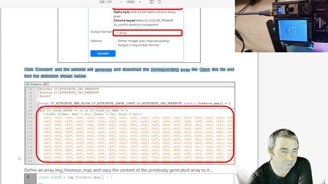 kit ESP32-S3 Cam. Ch14. Научился выводить картинку на экран и делать из нее кнопку! 2023 12 09