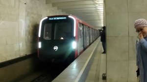 Москва. Поезд «Москва-2024» на станции «Домодедовская». 16 марта 2024