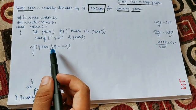 If u think dividing by 4 is sufficient to check a leap year then see this | Leap year program in C