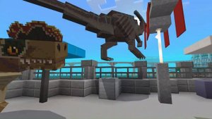NEW JURASSIC WORLD MINECRAFT BEDROCK ADDON!!! (Jurassic World  DLC Fan Update Showcase Pt.1)