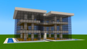 Майнкрафт - Как построить современную башню, minecraft.