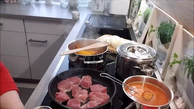 Медальоны из филе..с овощами на гречке!Томатный соус! Домашняя еда Кухня Рецепты