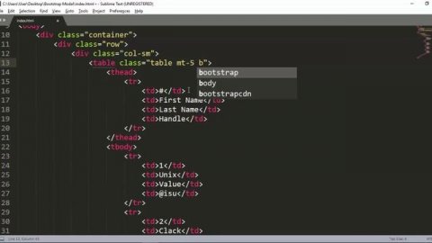 Bootstrap Table Tutorial Using Bootstrap Framework