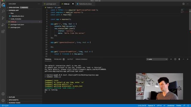 Part 2 - Convert Office to PDF - Build PDF App with Express & Node.js смотреть онлайн
