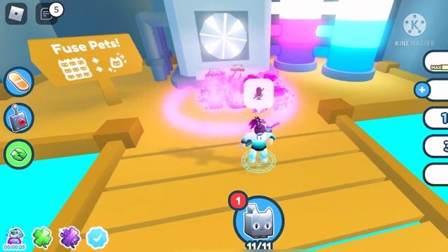 What Happens if you fuse 3 Rb Hacked cat in pet sim x roblox! смотреть онлайн