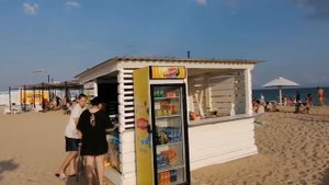 Пляж Супер Аква. Пгт Заозерное, г. Евпатория. 04.08.21