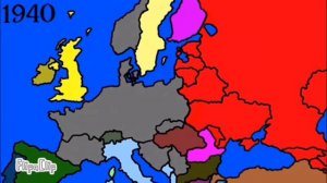 История Европы с 1937 по 1945 на карте