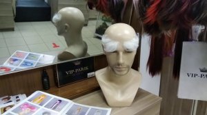 Делаем брови для Деда Мороза.