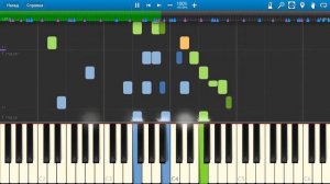 Эдита Пьеха - Песня остается с человеком (на пианино Synthesia)