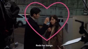 (За кулисами) Сонг Кан и Юнг Гарам присматривают за Ким Со Хён | Любовный Сигнал