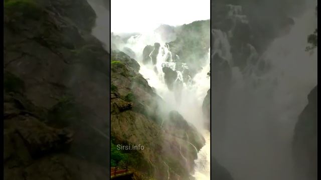 Dudhsagar Falls Full Flow - Castle Rock to Goa - India