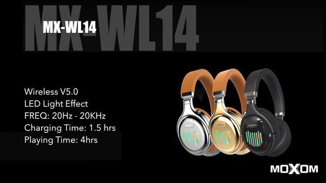 MOXOM Rainbow Bluetooth Wireless Earphone WL14 смотреть онлайн