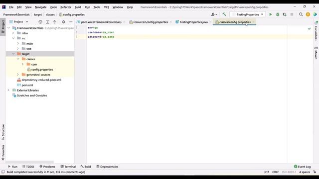Automation Testing Framework Essentials - Working with Dynamic Property files with Maven Profiles
