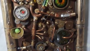 Лаборатория алхимика. Панно в стиле стимпанк своими руками