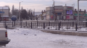 01-01-2023 Город Кант Кыргызстан после празднования нового года, в городе тишина без пробок и людей
