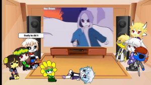 Undertale reacts to Dust!Sans vs Delta!Sans (Animation)| Read DISCRIPTION|