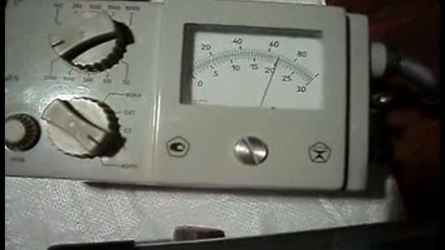 Измерение радиоактивного КИ от ДП-2 прибором СРП-68-01 (замер ни о чем)
