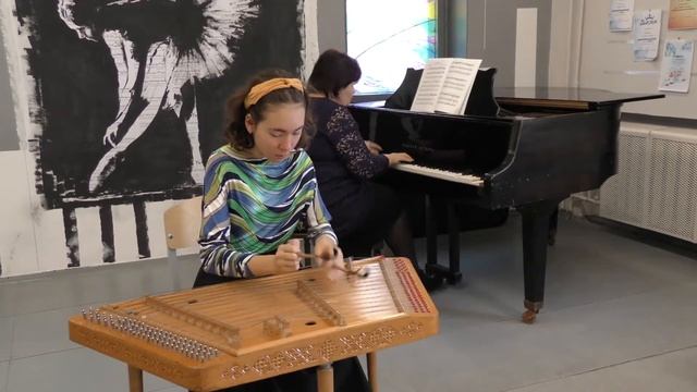 Белан Дарья,  "Антон маладзенькі" Обработка Г. Писняка, переложение  для цимбал О. Андреенко