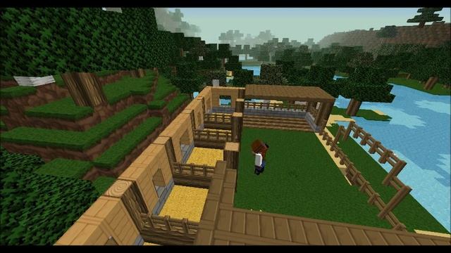 Minecraft tutorial build: Horse Stable смотреть онлайн